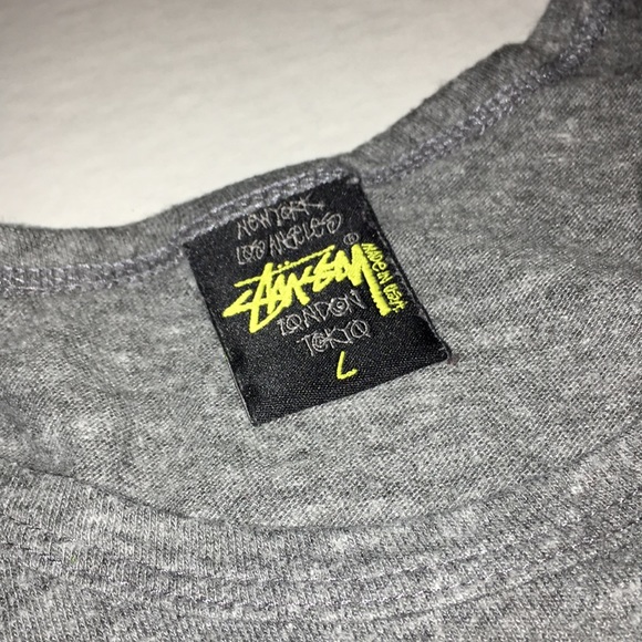STUSSY | Racerback Tank Dress Gray Sz L - Picture 5 of 7